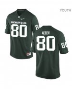Youth Jalen Allen Michigan State Spartans #80 Nike NCAA Green Authentic College Stitched Football Jersey EH50W22WE